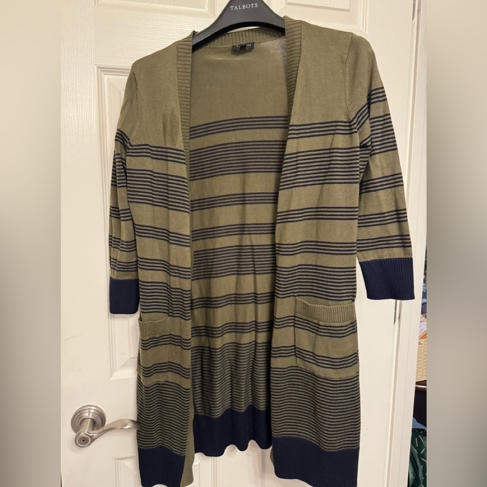 Talbots open cardigan